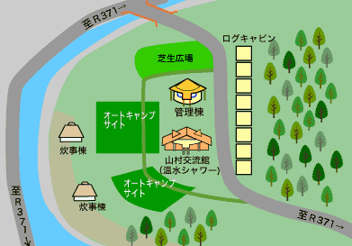 宮代オートキャンプ場園内図